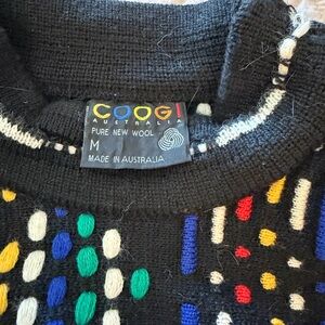 Vintage 90s Coogi-Style Textured Sweater | Hip Hop | Biggie Era | size M